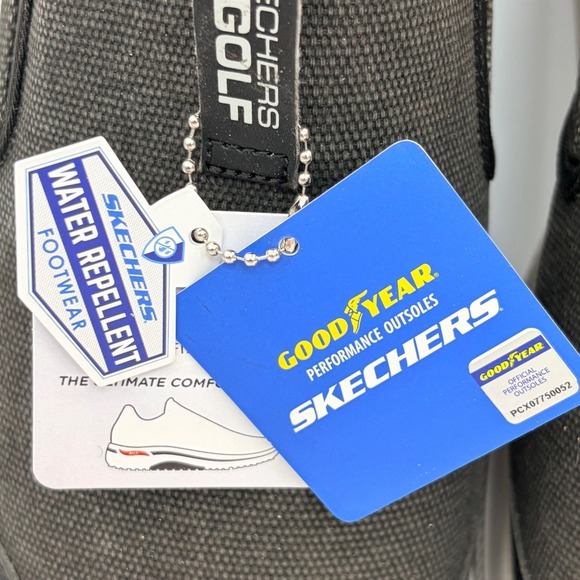 Skechers GO GOLF Arch Fit Walk Mens 11.5 Charcoal Black Slip On Shoes NWOB - Picture 11 of 13